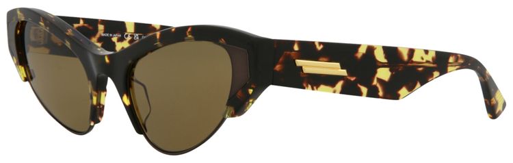 Bottega Veneta Cat Eye Sunglasses HavanaBrown