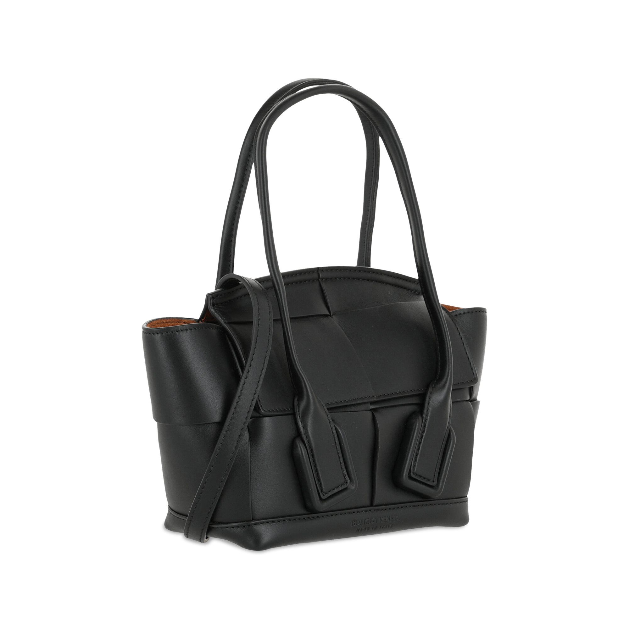 Buy Bottega Veneta Arco 33 Mini Grainy Leather Top Handle Bag
