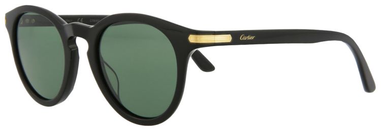 Cartier Round Sunglasses BlackGreen