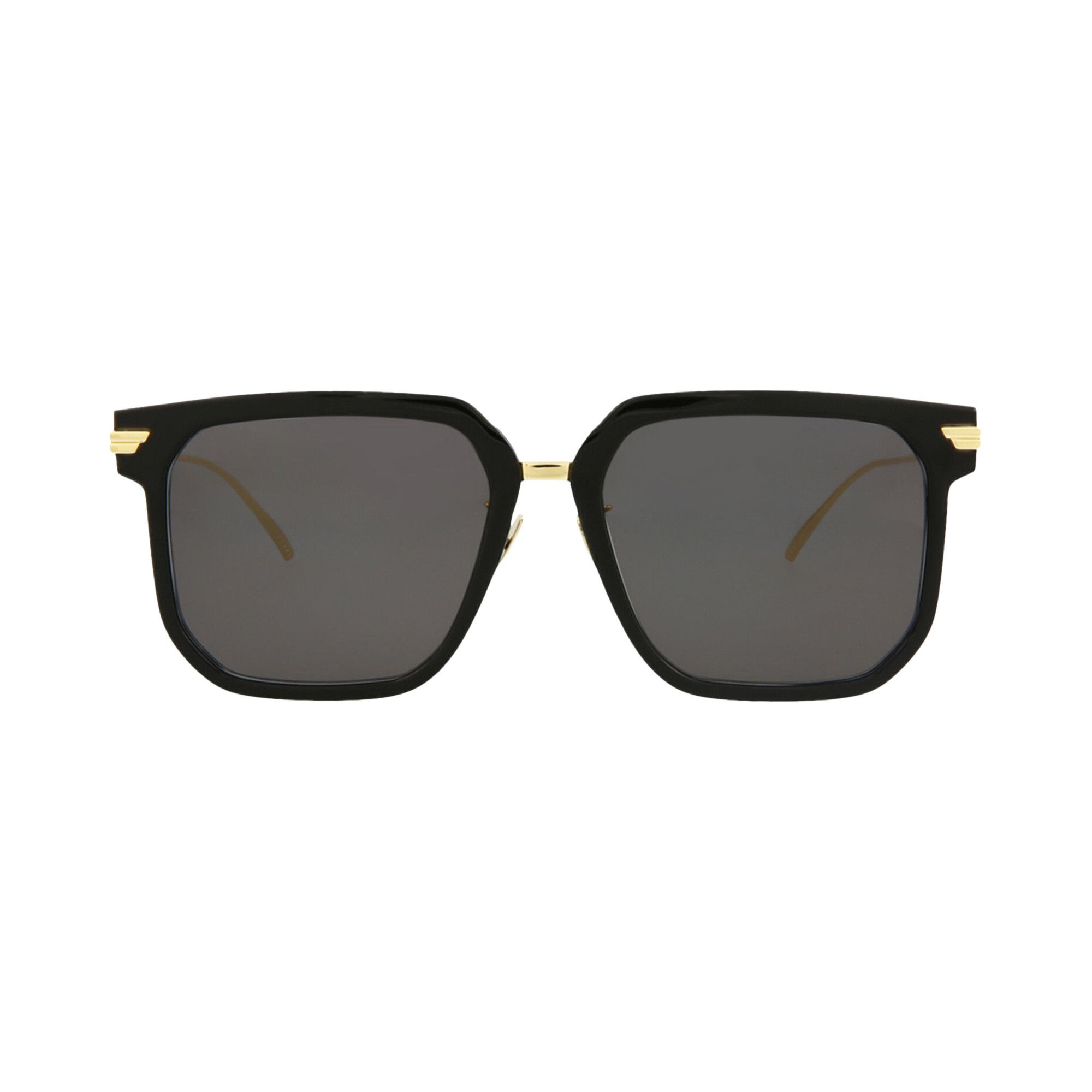 Buy Bottega Veneta Square Sunglasses 'Black/Gold/Grey' - BV1083SA