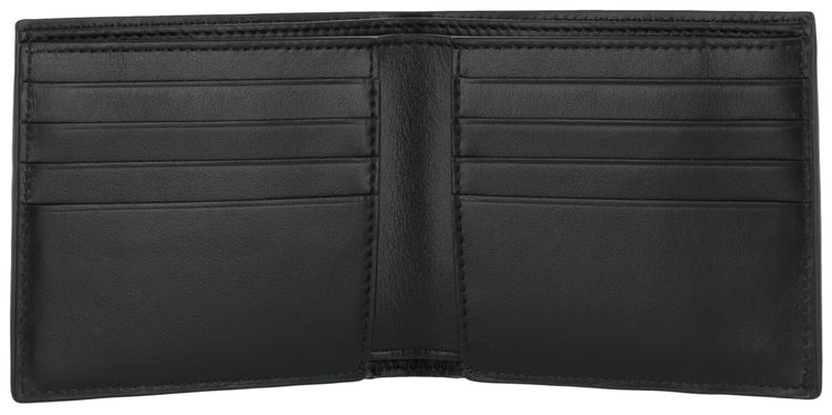 Bottega Veneta Stamped Logo Bifold Wallet BlackSilver