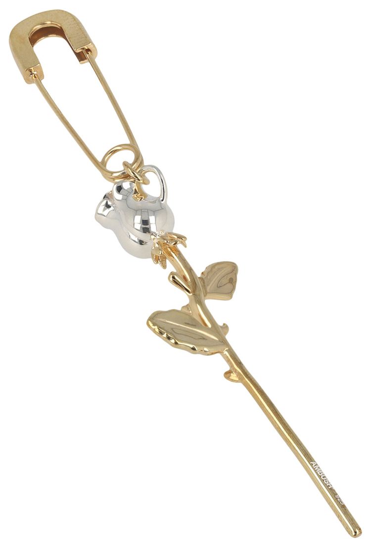 Ambush Rose Charm Single Earring Gold