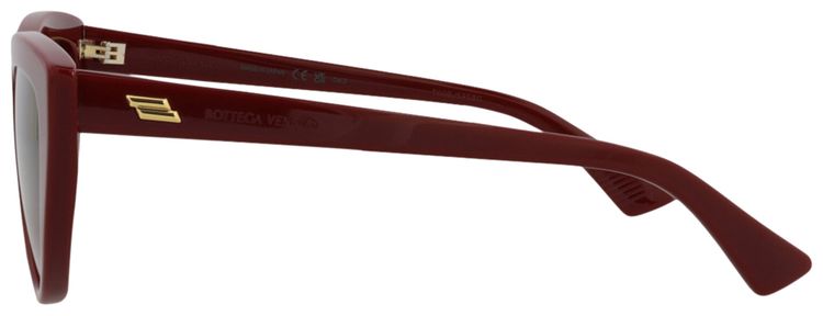 Bottega Veneta Cat Eye Sunglasses Burgundy Red