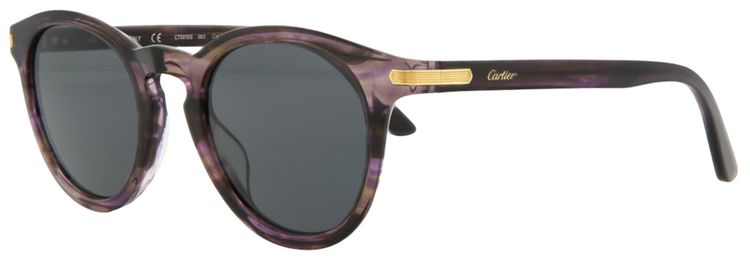Cartier C DE Round Sunglasses HavanaGrey