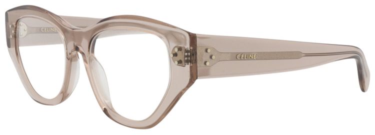 CELINE Cat Eye Optical Glasses BeigeTransparent
