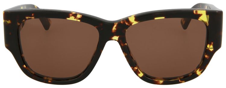 Bottega Veneta Square Sunglasses HavanaBrown