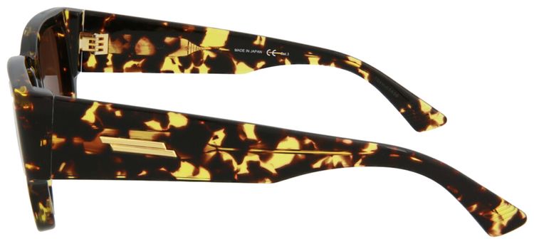 Bottega Veneta Square Sunglasses HavanaBrown