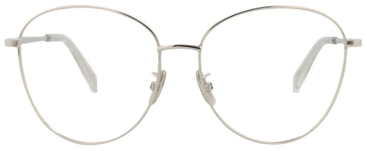 CELINE Cat Eye Optical Glasses PalladiumTransparent