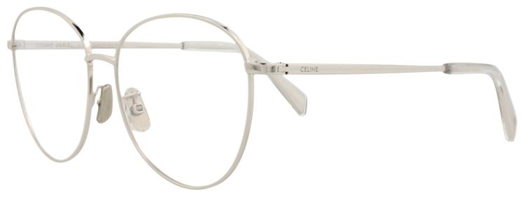 CELINE Cat Eye Optical Glasses PalladiumTransparent