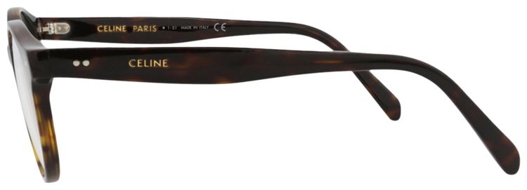 CELINE Round Optical Glasses HavanaTransparent