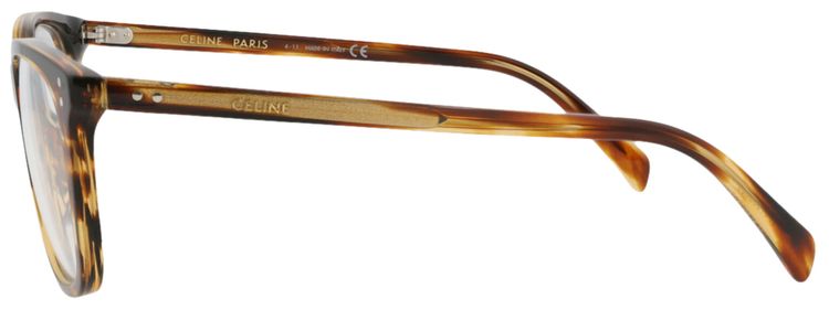 CELINE Square Optical Glasses HavanaTransparent