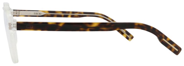 Dior Square Optical Glasses CrystalHavanaTransparent