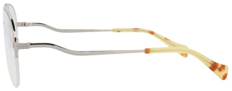 Gucci Aviator Optical Glasses SilverTransparent