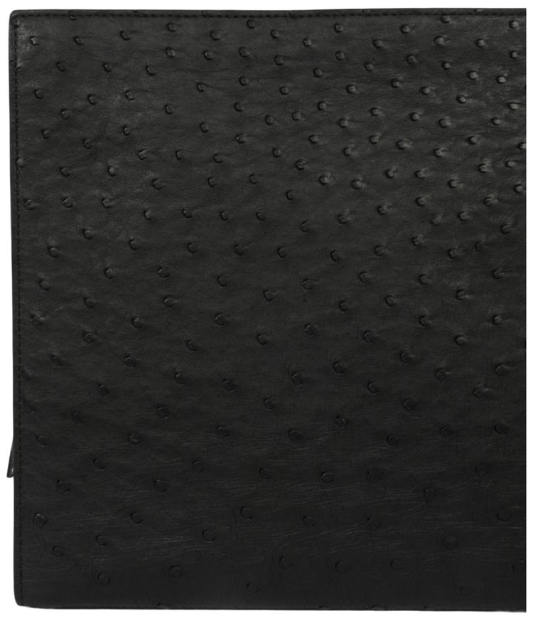 Bottega Veneta Leather Laptop Sleeve BlackSilver