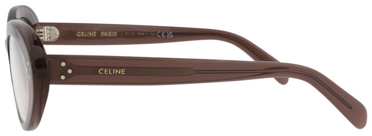 CELINE Round Optical Glasses BrownTransparent