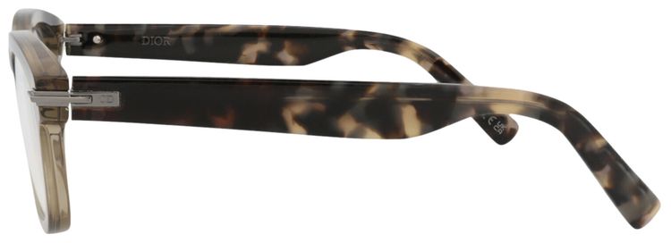 Dior Round Optical Glasses BeigeBlackTransparent