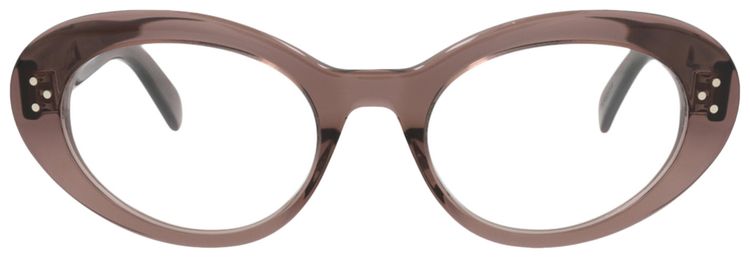 CELINE Round Optical Glasses BrownTransparent