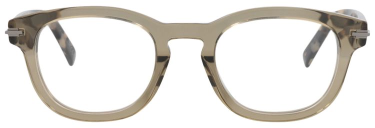 Dior Round Optical Glasses BeigeBlackTransparent