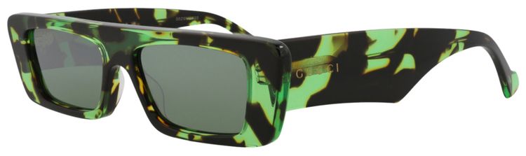 Gucci Square Sunglasses HavanaGreen