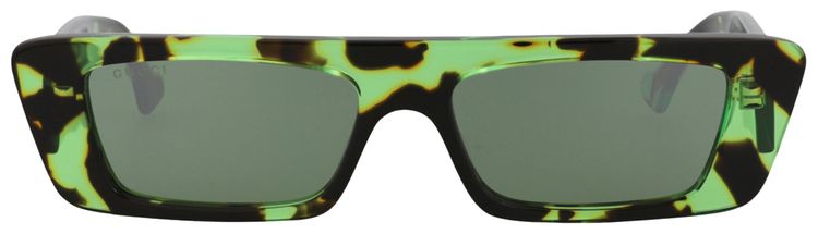 Gucci Square Sunglasses HavanaGreen