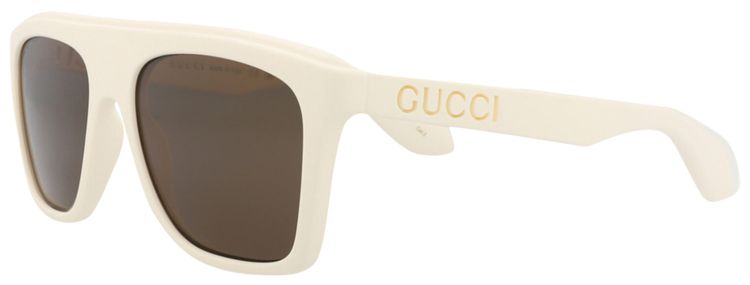 Gucci Square Sunglasses WhiteBrown