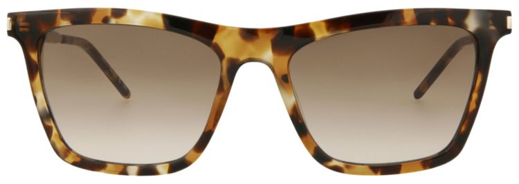 Saint Laurent Square Sunglasses HavanaSilverBrown