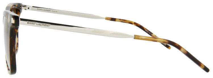 Saint Laurent Square Sunglasses HavanaSilverBrown