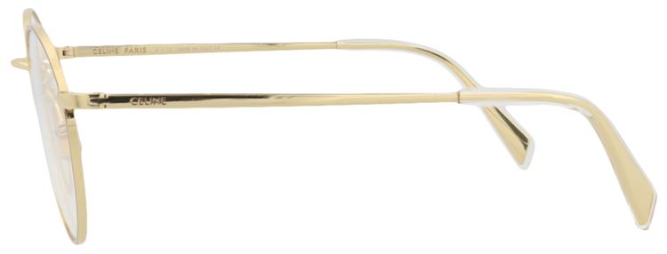 CELINE Round Optical Glasses GoldTransparent