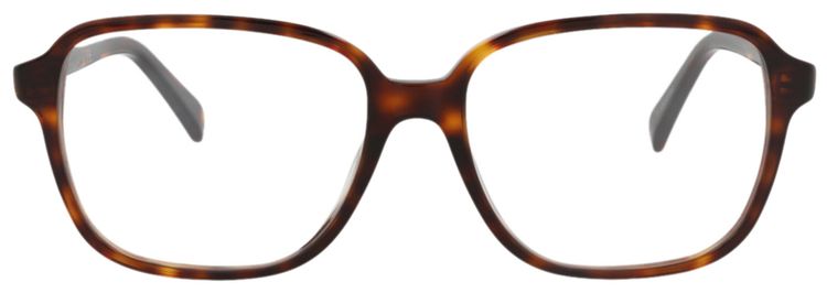 CELINE Square Optical Glasses HavanaTransparent