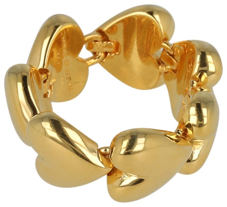 Ambush Heart Link Ring Gold