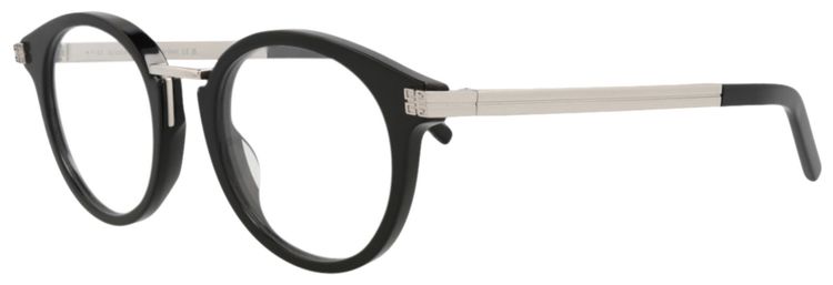 Givenchy Round Optical Glasses BlackSilverTransparent