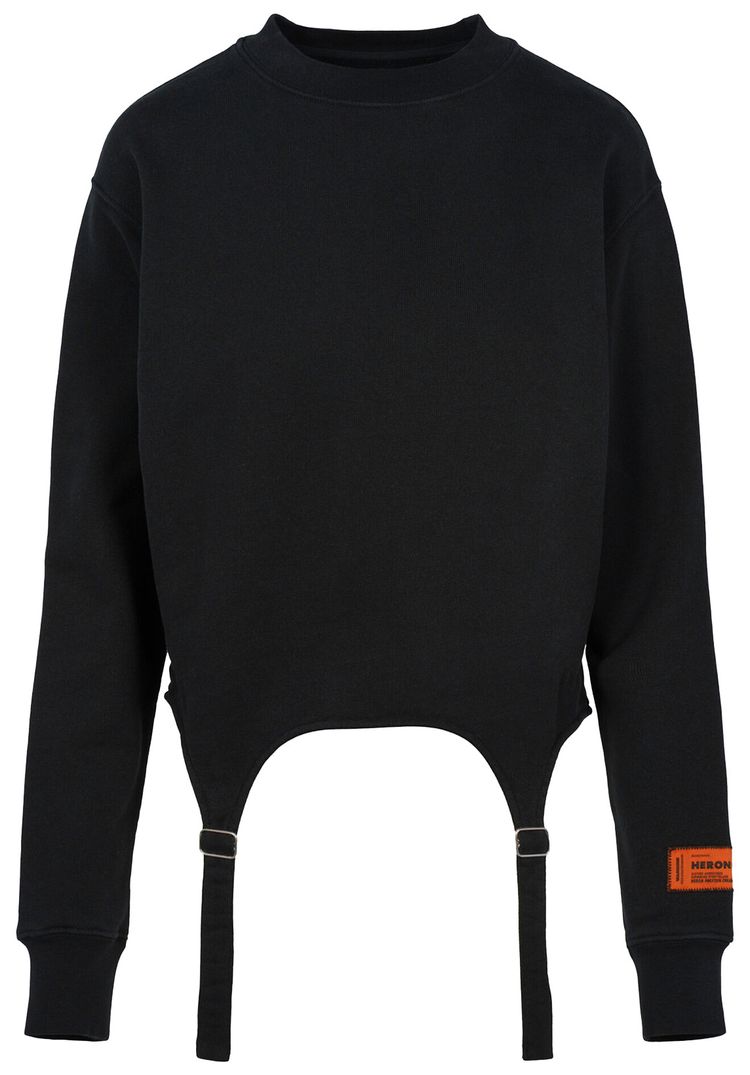 Heron Preston Hooks Crewneck Sweatershirt Black