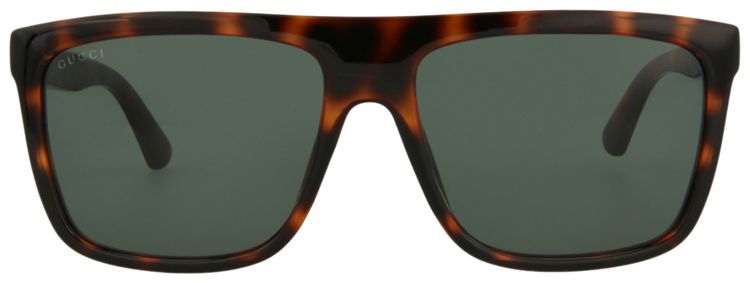 Gucci Square Sunglasses HavanaGreen