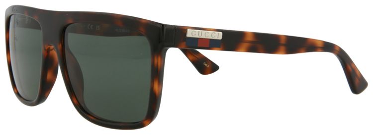 Gucci Square Sunglasses HavanaGreen