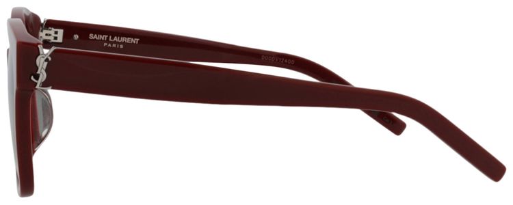 Saint Laurent Square Sunglasses BurgundyGrey