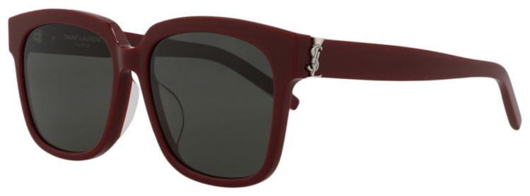 Saint Laurent Square Sunglasses BurgundyGrey