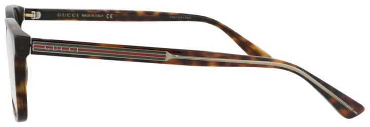 Gucci Square Optical Glasses HavanaCrystalTransparent