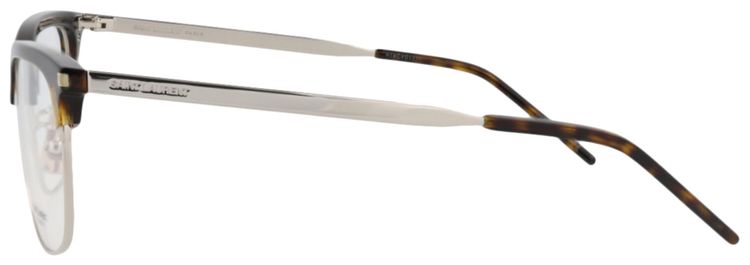 Saint Laurent Square Optical Glasses HavanaSilverTransparent