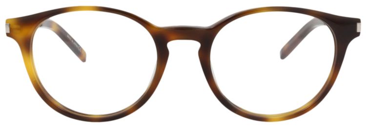 Saint Laurent Round Optical Glasses HavanaSilverTransparent