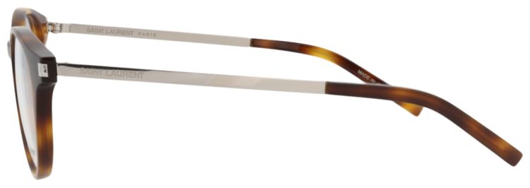 Saint Laurent Round Optical Glasses HavanaSilverTransparent