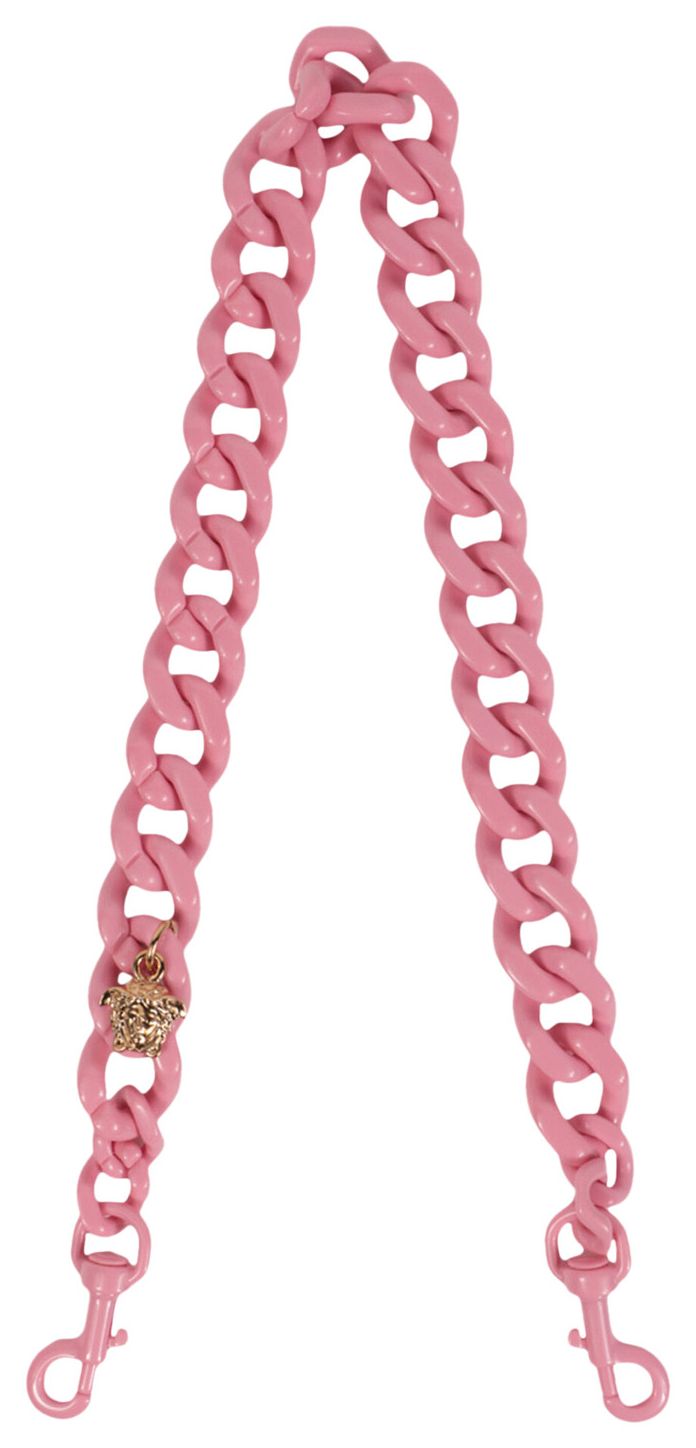 Versace Chain Link Shoulder Strap Baby Pink