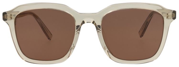 Saint Laurent Square Sunglasses YellowBrown