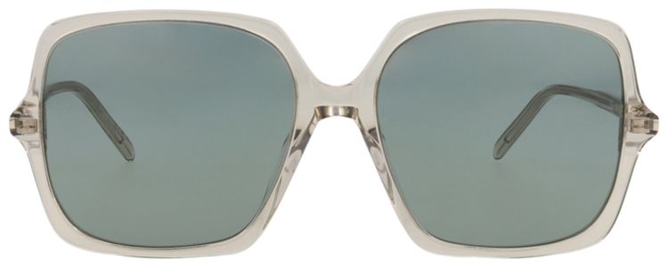 Saint Laurent Square Sunglasses BeigeGreen