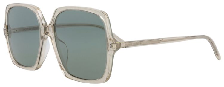 Saint Laurent Square Sunglasses BeigeGreen