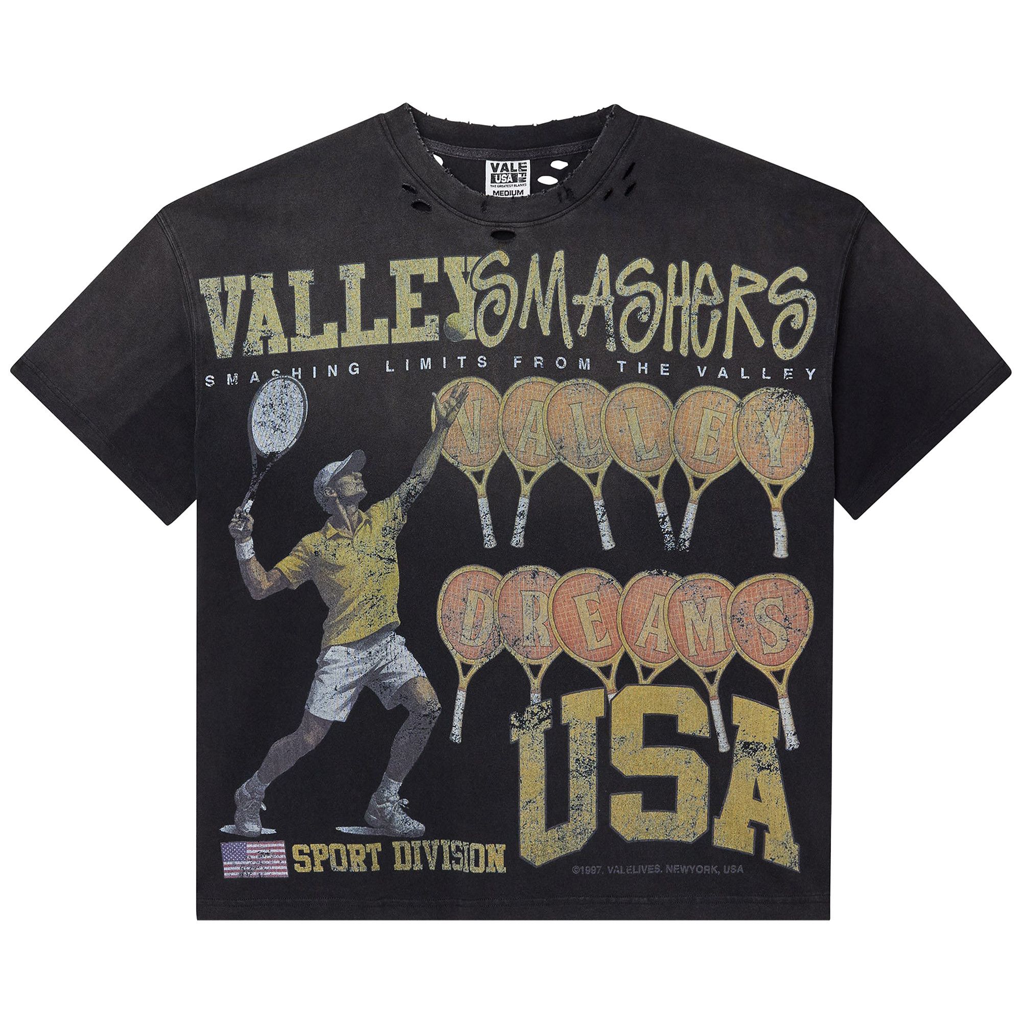 Buy Vale Forever Wimbledon Tee 'Black' - VALE 06 002 WT BK