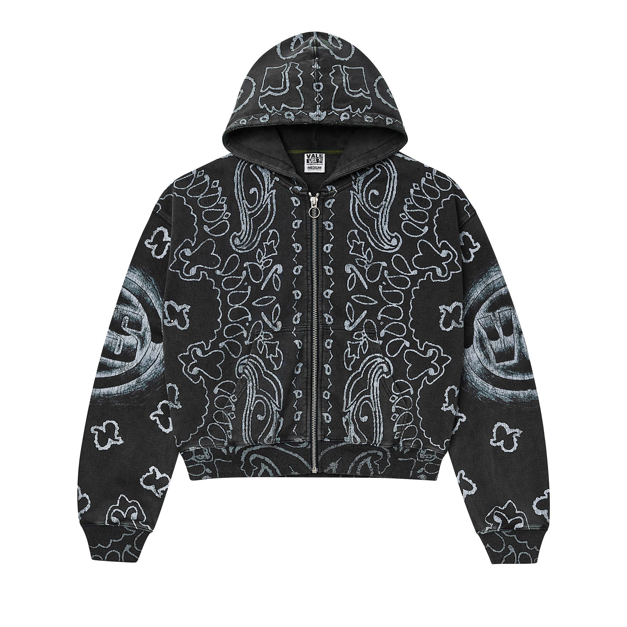 Buy Vale Forever Flag Zip Up 'Black' - VALE 06 007 BFZU BK
