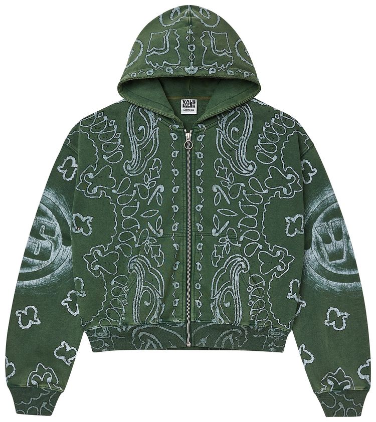 Vale Forever Green Flag Zip Up Dark Green