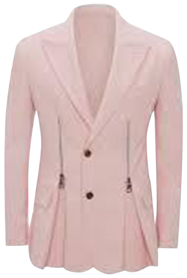 Alexander McQueen Double Zip Peplum Blazer Pale Pink