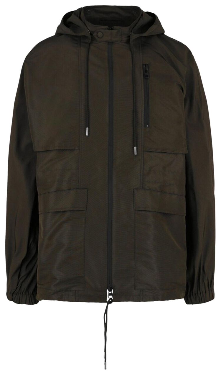 Alexander McQueen Kimono Sleeve Windbreaker Military Green
