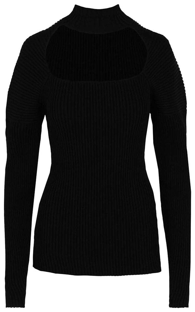 Ambush Ribbed Turtleneck Sweater Black